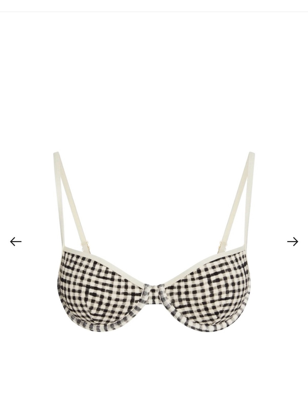 Monday Swimwear Capri Gingham Bikini Top